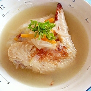 鶏手羽肉の塩麹スープ煮
